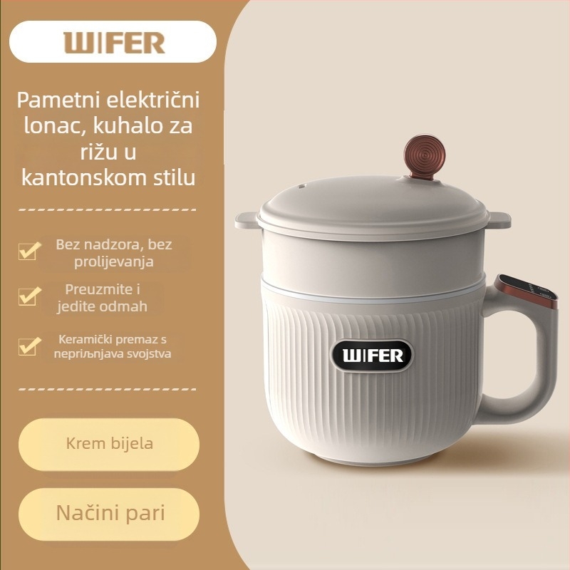 Višenamjenska električna vruća posuda i mini rižara, model Tq-03a, IH grijanje, unutarnja posuda od nehrđajućeg čelika, upravljanje mikrokontrolerom, kapacitet do 2 L, s podiznom funkcijom