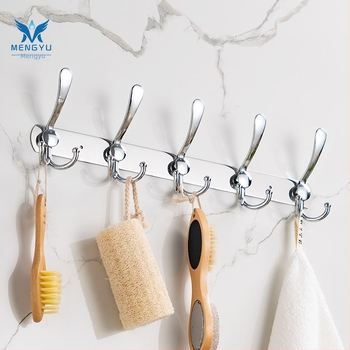 Zidna vješalica s više redova, nehrđajući čelik, kupaonica, moderni minimalistički dizajn