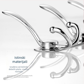 Zidna vješalica s više redova, nehrđajući čelik, kupaonica, moderni minimalistički dizajn