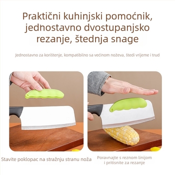 Silikonski zaštitnik za ruku pri sjeckanju nožem – protuklizni, kuhinjski sigurnosni dodatak