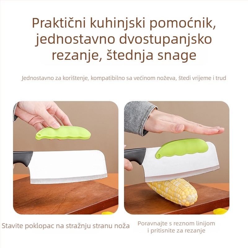 Silikonski zaštitnik za ruku pri sjeckanju nožem – protuklizni, kuhinjski sigurnosni dodatak