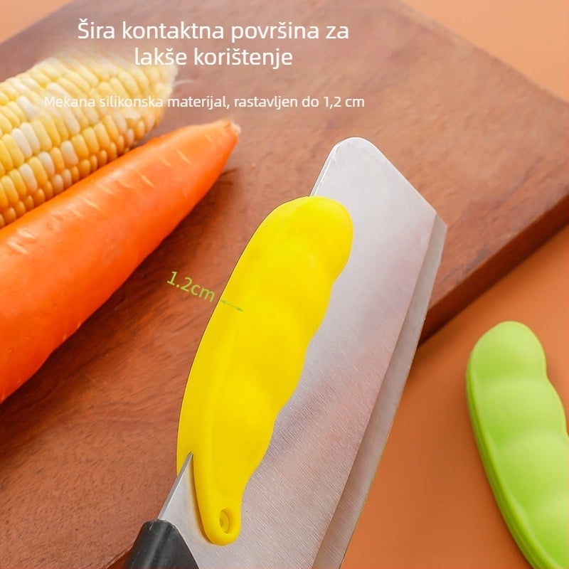 Silikonski zaštitnik za ruku pri sjeckanju nožem – protuklizni, kuhinjski sigurnosni dodatak