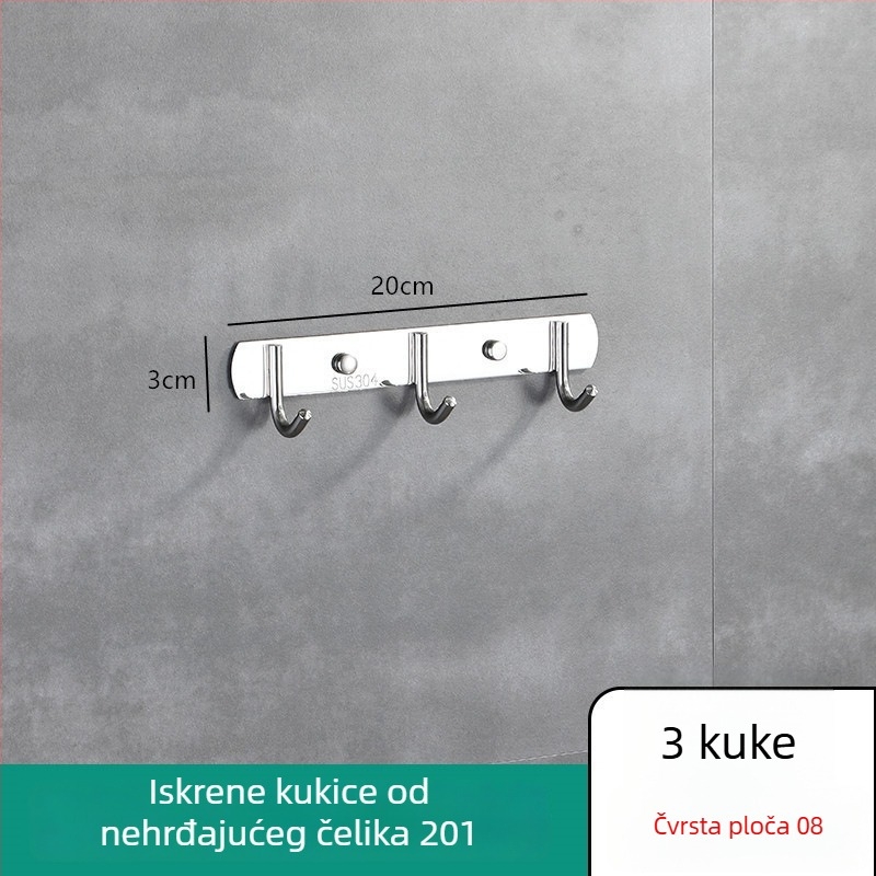 Plastični kuhinjski zidni držač bez bušenja za špatule, žlice i noževe