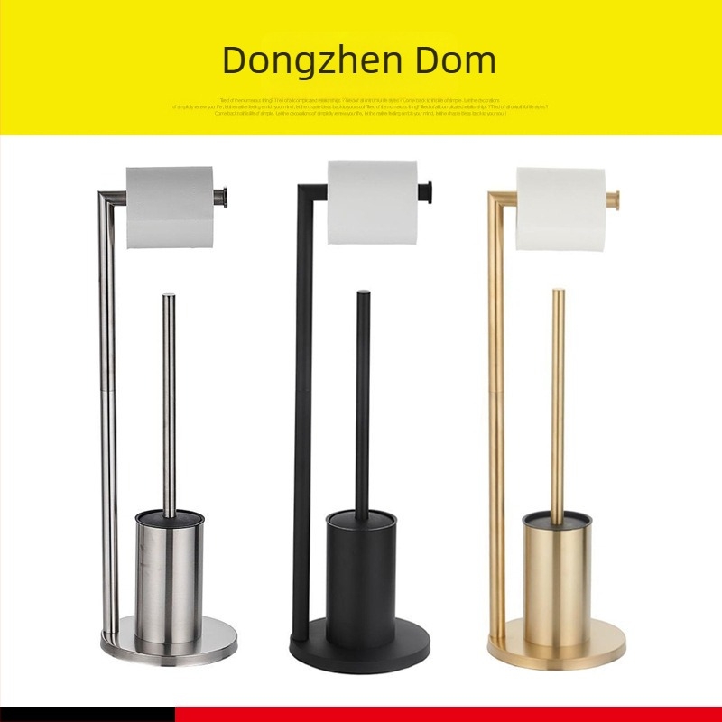 Podni stalak za toaletni papir i četkicu za WC, dvodijelni set, moderan minimalistički stil