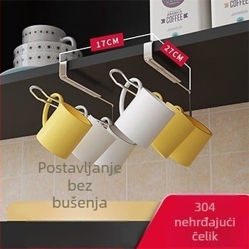 Jemi kuhinjski zidni polic od nehrđajućeg čelika 304 – višenamjenski, zidni, moderno-minimalistički stil