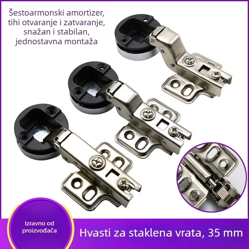 Staklena vitrinska ormarić s hidrauličkim amortizerom, aluminijski okvir, hladno-valjani čelik + ABS