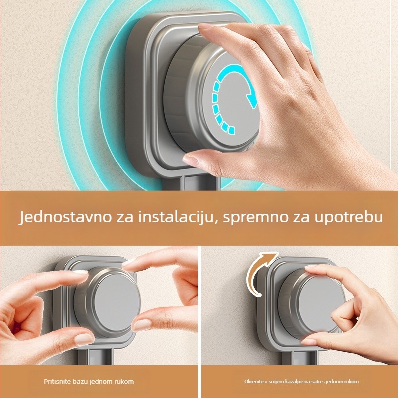 Kuhinjski organizator od nehrđajućeg čelika s usisnom čašom, bez bušenja, zidni držač za žlice, spatule i nože, lansiranje 2025
