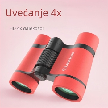 Dječji dalekozor 4x30, visoka rezolucija optike, edukativna vanjska igra, izlazna zjenica 7,5 mm, udaljenost oka 10 mm