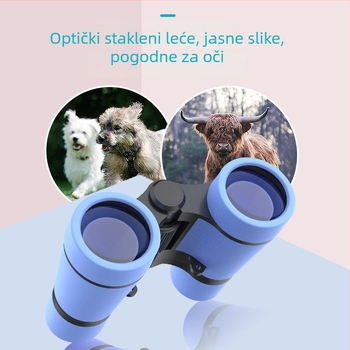 Dječji dalekozor 4x30, visoka rezolucija optike, edukativna vanjska igra, izlazna zjenica 7,5 mm, udaljenost oka 10 mm