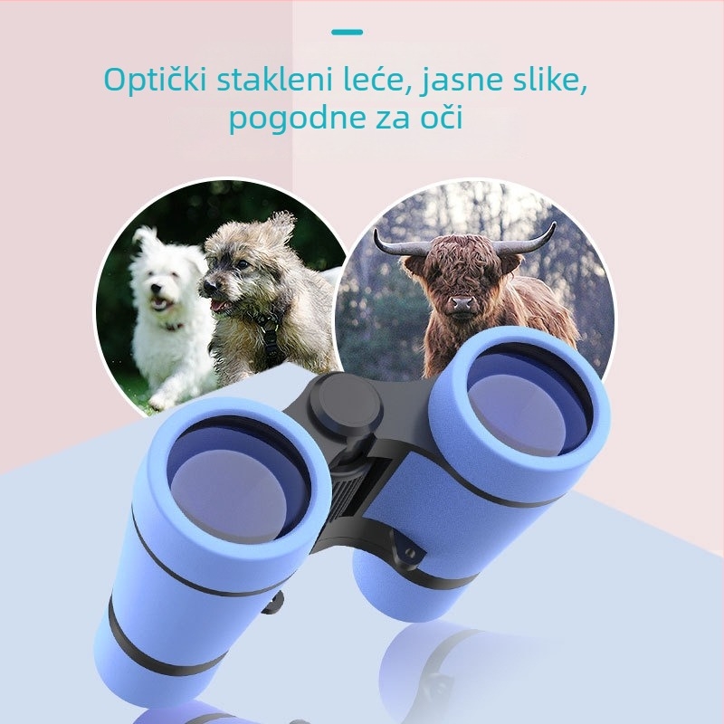 Dječji dalekozor 4x30, visoka rezolucija optike, edukativna vanjska igra, izlazna zjenica 7,5 mm, udaljenost oka 10 mm