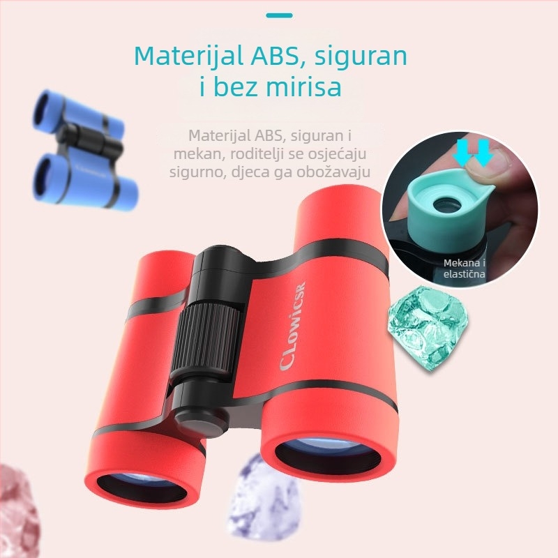 Dječji dalekozor 4x30, visoka rezolucija optike, edukativna vanjska igra, izlazna zjenica 7,5 mm, udaljenost oka 10 mm