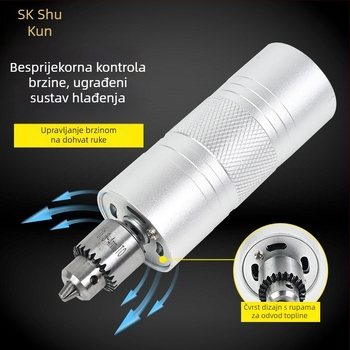 Shuokun Visoko-mocni ručni električni brusilica za poliranje i graviranje nefrita, s napajanjem iz mreže, do 50V, pogodno za nefrit, drvo, metal, plastiku i DIY