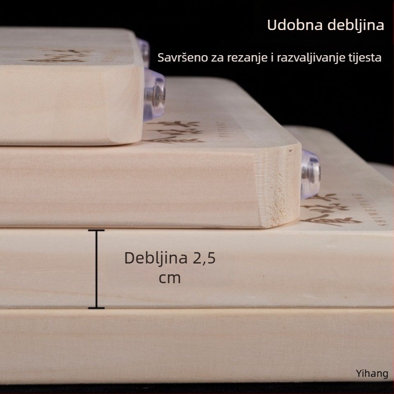 Daska za rezanje od vrbovine drva, masivna, protuklizna, pravokutna, kineskog stila