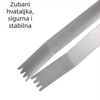 Set alata za roštilj s drvenom drškom: tri dijela – klip, vilica i lopatica; materijal: 2Cr13 čelik + kaučuk-drvo; za kampiranje na otvorenom