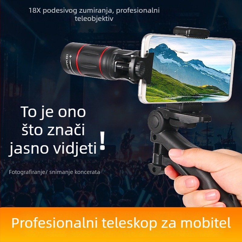 Telefoto objektiv za mobilni telefon za aktivnosti na otvorenom (OEM; Uvoz: Ne; Svrha: Aktivnosti na otvorenom)
