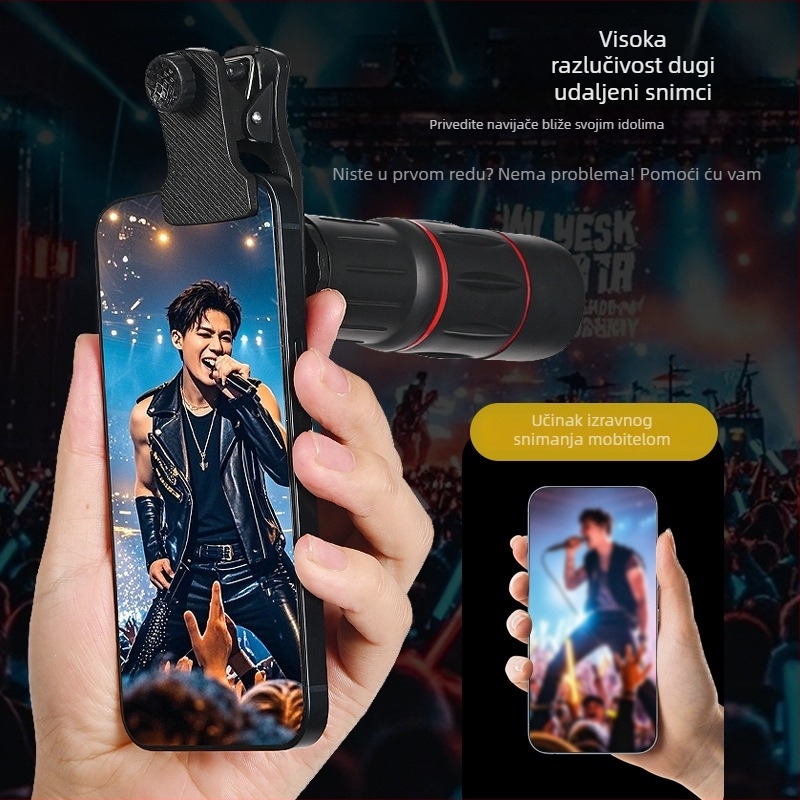 Telefoto objektiv za mobilni telefon za aktivnosti na otvorenom (OEM; Uvoz: Ne; Svrha: Aktivnosti na otvorenom)