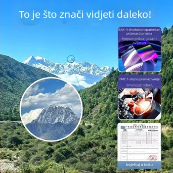 Binokular s ultra visokom rezolucijom, velikom povećanjem i noćnim vidom uz nisku svjetlost za vanjsku profesionalnu upotrebu