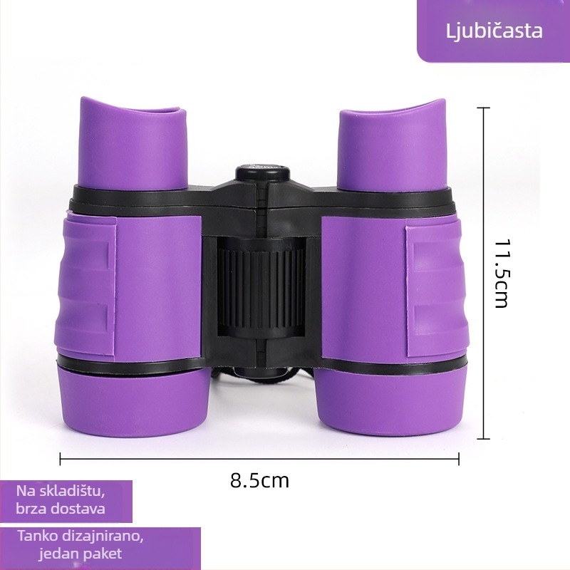 Dječji binokularni teleskop - igračka, 10x uvećanje, HD slika, prilagodljiva žarišna duljina