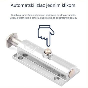 Jednostranični pomični zasun – 404/406/506 od cinkovog legura, premaz cinkom, modernog minimalističkog dizajna za vrata i ormariće