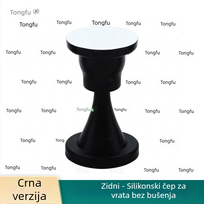 Silikonski vrata stopper bez bušenja, tih jastučić za udarce, zidni montažni