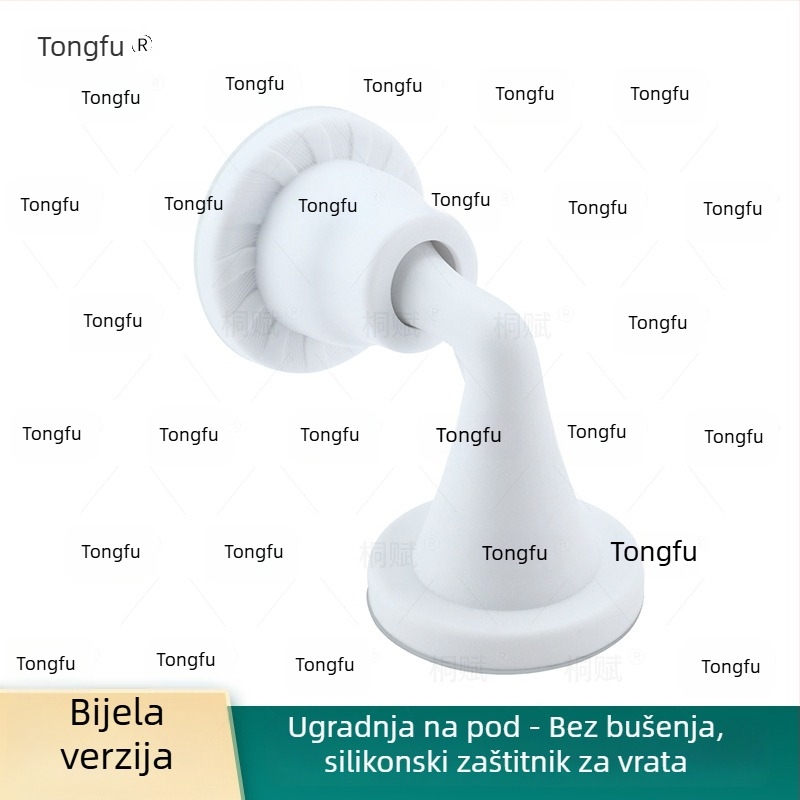 Silikonski vrata stopper bez bušenja, tih jastučić za udarce, zidni montažni