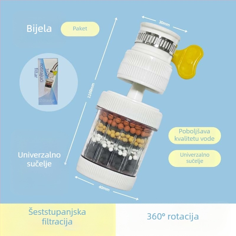 Prošireni filter za slavinu s zaštitom od prskanja – kuhinjski pročišćivač vode
