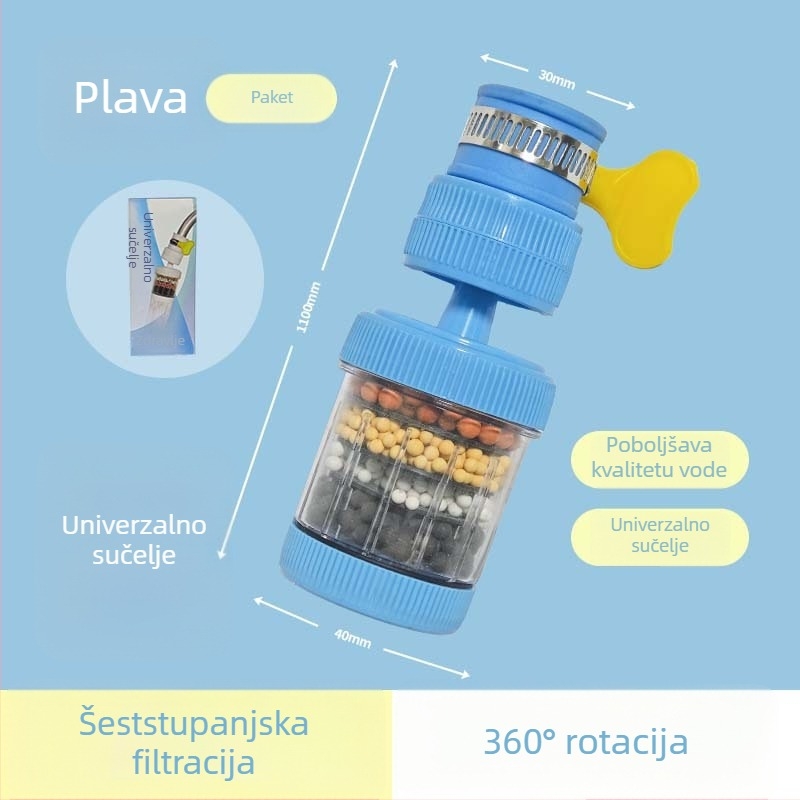 Prošireni filter za slavinu s zaštitom od prskanja – kuhinjski pročišćivač vode