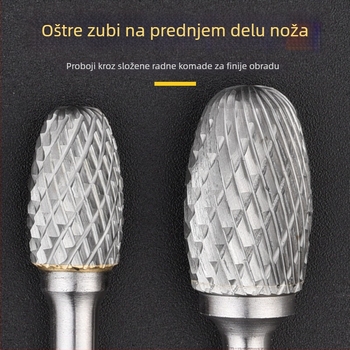 Ravna freza za frezanje, visokou brzinskom čeliku, bez premazivanja