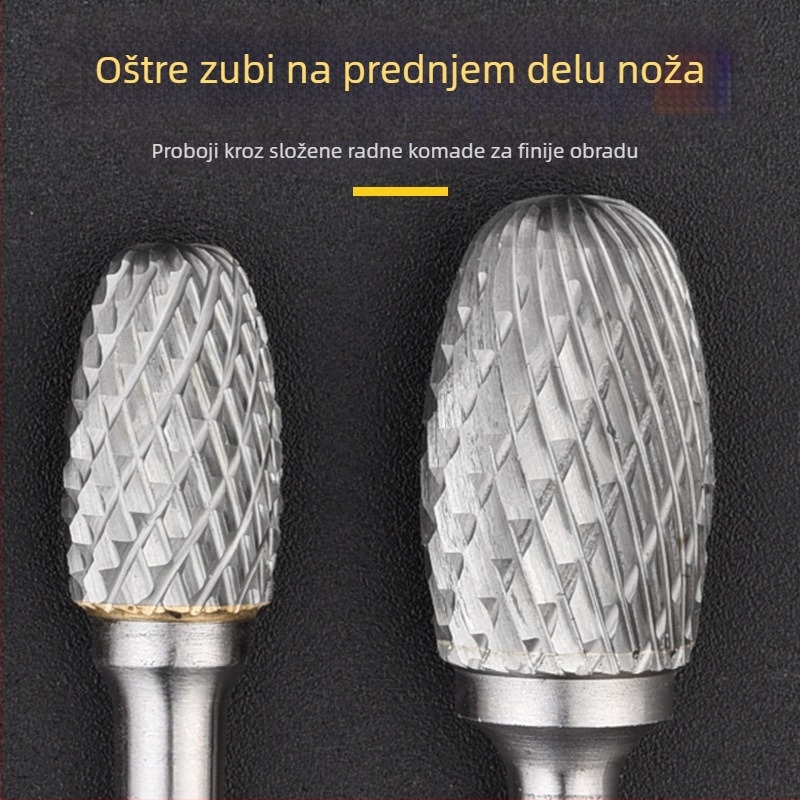 Ravna freza za frezanje, visokou brzinskom čeliku, bez premazivanja