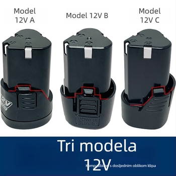 12V litijska baterija za bežičnu bušilicu, punjiva, kompatibilna s 16,8V alatima