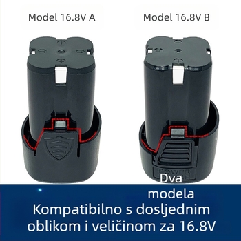 12V litijska baterija za bežičnu bušilicu, punjiva, kompatibilna s 16,8V alatima