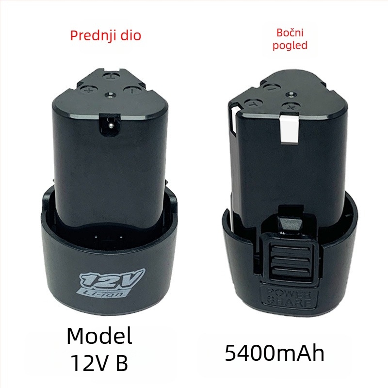 12V litijska baterija za bežičnu bušilicu, punjiva, kompatibilna s 16,8V alatima
