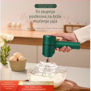 Bežični ručni mikser za kremu i pečenje — 20W, 5V, 50Hz, PP kućište