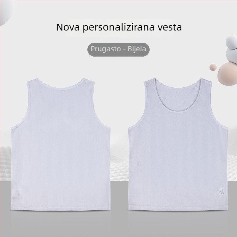 Dječji trening dres za nogomet s prugastom mrežom, poliester, unisex, prilagodba loga