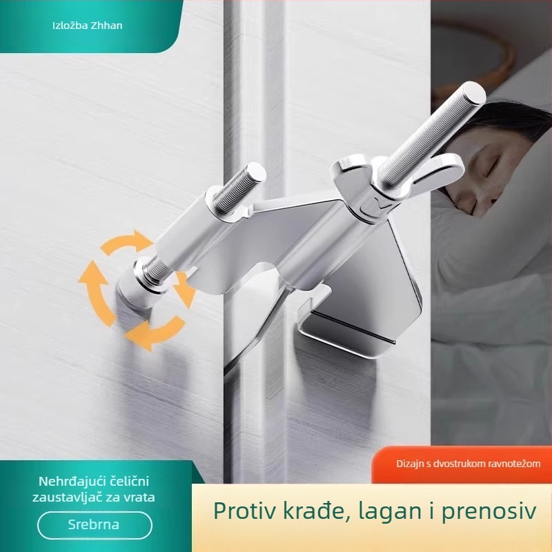 Zidni stopper za vrata Ywy 5119 – nehrđajući čelik, zidni držač vrata, instalacija Ct-03 s lancem, standardna konstrukcija