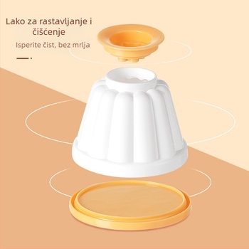 ABS kalup za puding s poklopcem, za kućnu upotrebu – pogodna za zamrznuti jogurt, mousse i žele, alat za hranu bebe