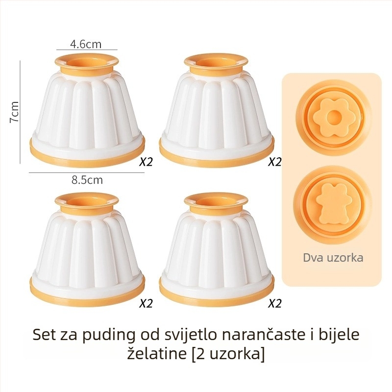 ABS kalup za puding s poklopcem, za kućnu upotrebu – pogodna za zamrznuti jogurt, mousse i žele, alat za hranu bebe