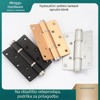 Hidraulička šarka s amortizerom, aluminijska legura, mat površina, moderni minimalistički stil