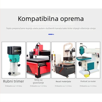 Set freza za drvo s dvostrukim ležajevima i dvostruko oštrim glavama rezova