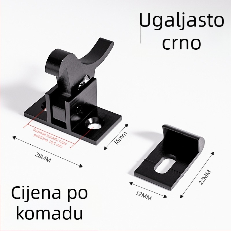 Masivan mesingi ptičji toggle vijak za vrata – tip F, materijal mesing, elektroplatiranje, moderan minimalistički stil