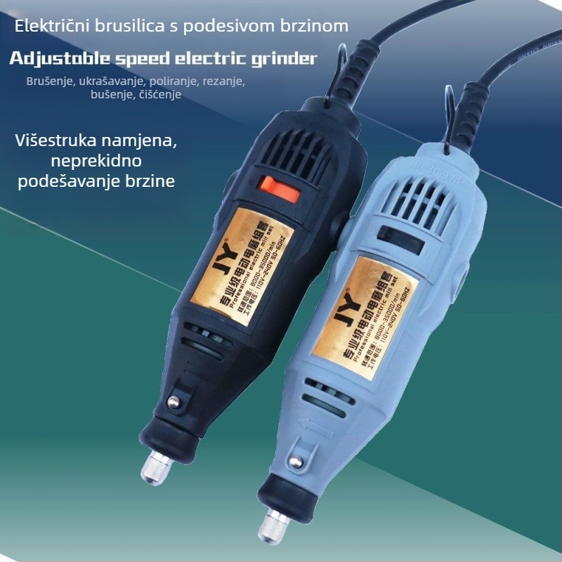Višenamjenska električna bušilica za graviranje, drvorez, rezanje i poliranje — napajanje 5V, bez kontrole brzine