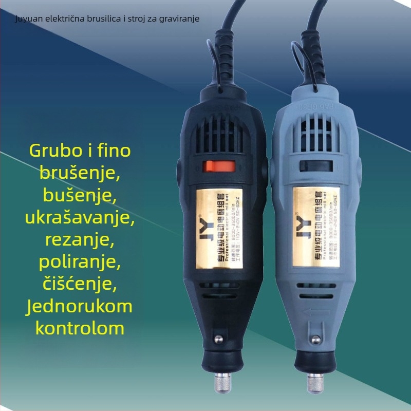 Višenamjenska električna bušilica za graviranje, drvorez, rezanje i poliranje — napajanje 5V, bez kontrole brzine