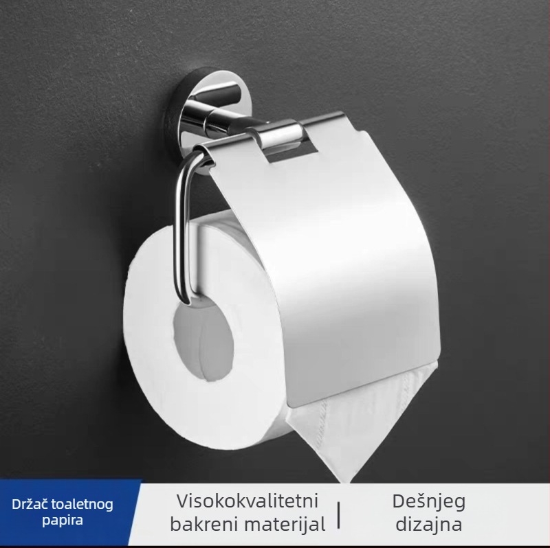 Lang Pai bakren držač ručnika za kupaonicu, dvostruki sloj, elektroplatirani završni sloj, nosivost 20 kg