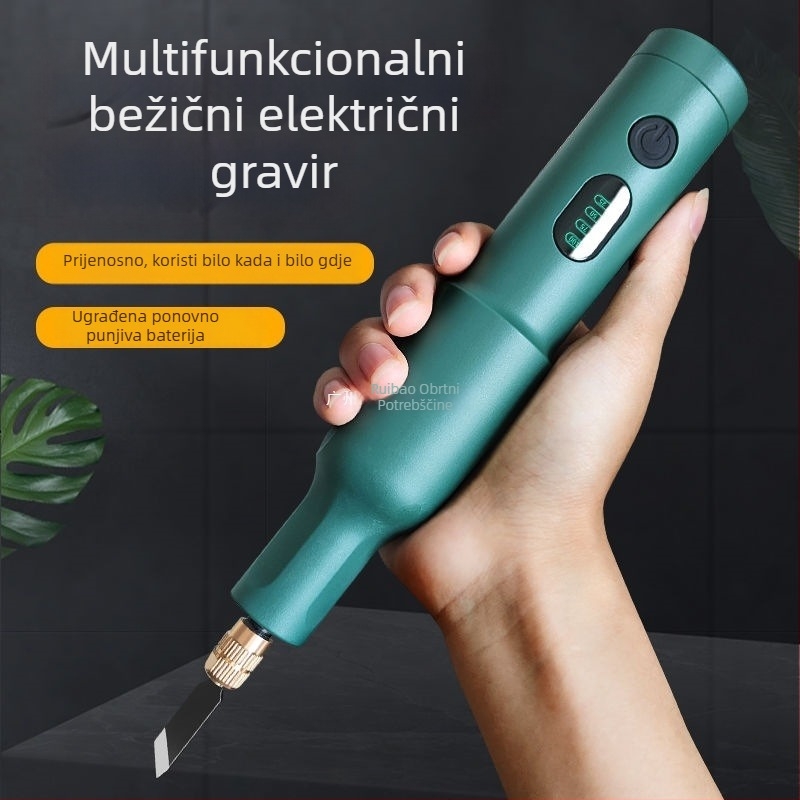 Prijenosni električni alat za graviranje – komplet, univerzalni, kompaktnog dizajna, za stolarske poslove