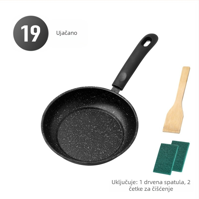 Tavica s Maifan kamenjem i nelepivim premazom – pogodna za indukciju i plin, s jednim dnom, težina oko 300 g