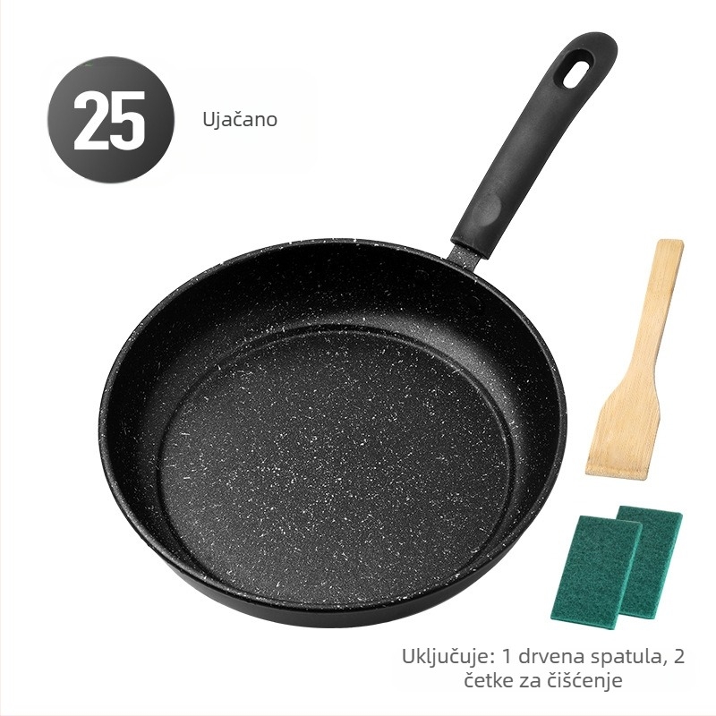Tavica s Maifan kamenjem i nelepivim premazom – pogodna za indukciju i plin, s jednim dnom, težina oko 300 g