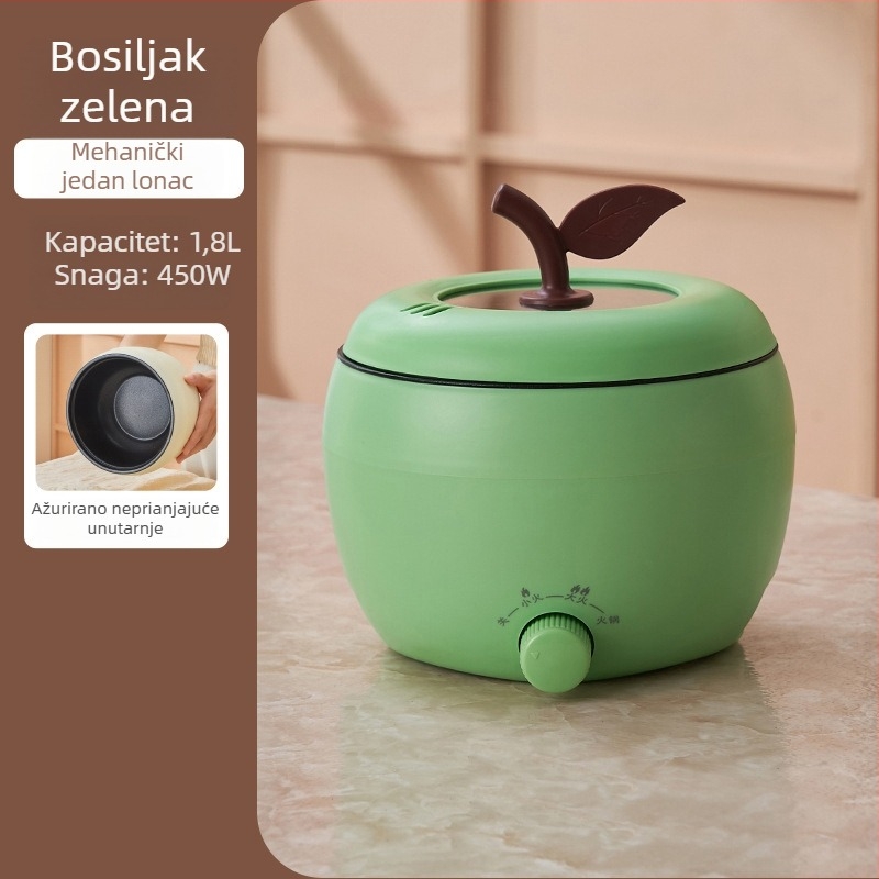 Višenamjenski električni lonac All-in-One, kapacitet do 2 L, unutarnji spremnik od nehrđajućeg čelika, model Lly-18b, gril i shabu-shabu