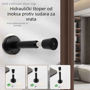 Hidraulički vrh vrata, zidna montaža, 201 nehrđajući čelik, brušena površina, automatsko djelovanje, standardni tip