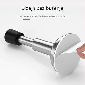 Hidraulički gornji dio vrata od nehrđajućeg čelika, cinkovog legura, zidni montaža, ručno upravljanje, moderni minimalistički stil