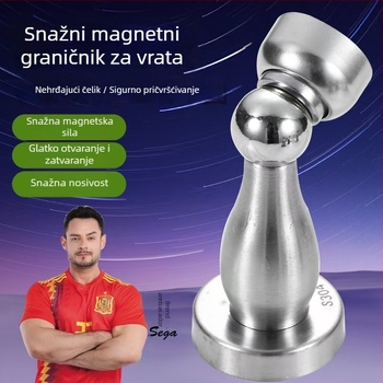 Tiho zidni držač vrata od nehrđajućeg čelika, za kupaonicu i spavaću sobu